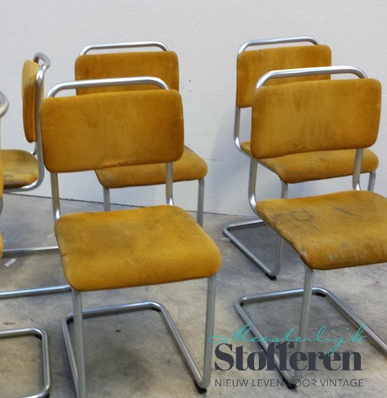 Fabel steen aankomst Gispen model 101 stoel | meesterlijkstofferen.nl